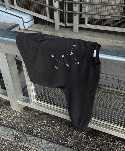 epnok（エプノック）の「【EPNK】Silver star pigment sweat / シルバースターピグメントスウェット（スウェット・メンズ・ボルドー/ブラック・MEDIUM/SMALL/LARGE）」の8枚目の写真