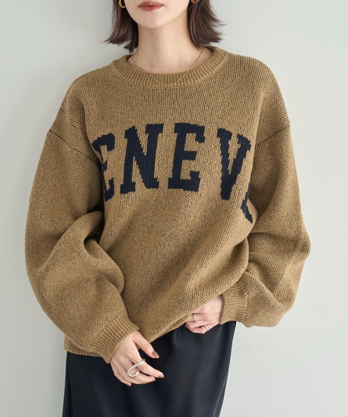 PEARLYGATES ウール ニット セーター 長袖 ジャガード ロゴ 4 PEARLYGATES ウール ニット セーター 長袖 ジャガード ロゴ 4