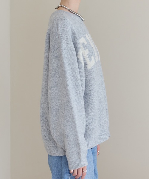 meilmada（メイルマダ）の「ジャガードロゴニット（ニット/セーター・レディース・グレー/レッド/ベージュ・FREE）」の20枚目の写真