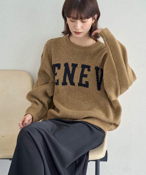 セール】ジャガードロゴニット（ニット/セーター）｜meilmada