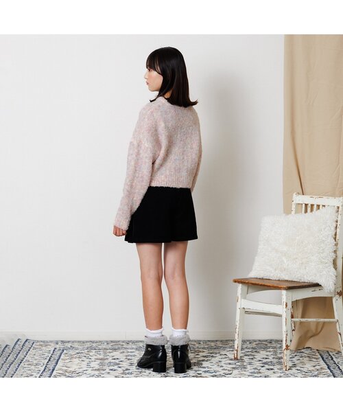 algy(アルジー)の「ロゴシシュウミックスニット(ニット/セーター・キッズ・サックスブルー/ピンク・XX-SMALL/X-SMALL/MEDIUM/SMALL)」の5枚目の写真