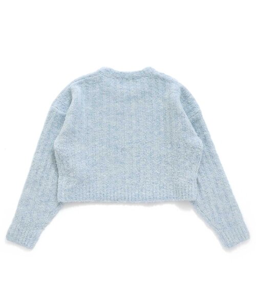 algy(アルジー)の「ロゴシシュウミックスニット(ニット/セーター・キッズ・サックスブルー/ピンク・XX-SMALL/X-SMALL/MEDIUM/SMALL)」の3枚目の写真