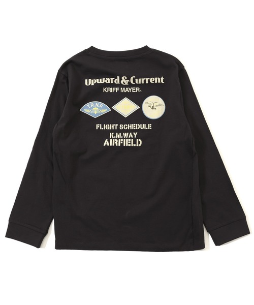 KRIFF MAYER Kid's Collection（クリフメイヤーキッズコレクション）の「【綿100％】楽LUCK-T（ミリタリー）（Tシャツ/カットソー・キッズ・チャコール/イエロー/ブルーグリーン/オフホワイト・160/150/170/140/130/120）」の14枚目の写真