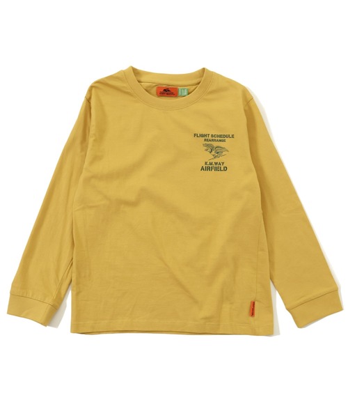 KRIFF MAYER Kid's Collection（クリフメイヤーキッズコレクション）の「【綿100％】楽LUCK-T（ミリタリー）（Tシャツ/カットソー・キッズ・チャコール/イエロー/ブルーグリーン/オフホワイト・160/150/170/140/130/120）」の15枚目の写真