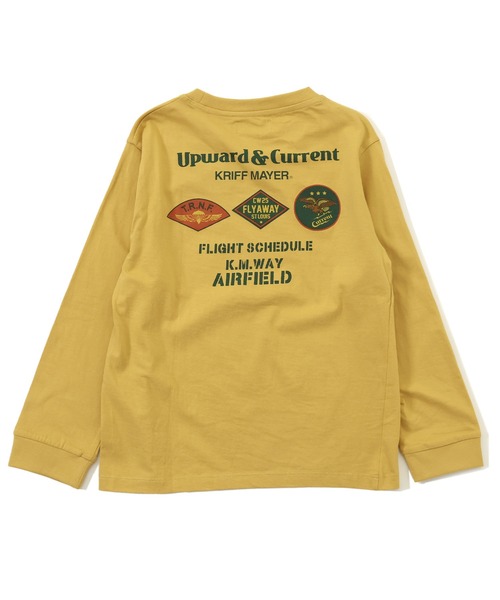 KRIFF MAYER Kid's Collection（クリフメイヤーキッズコレクション）の「【綿100％】楽LUCK-T（ミリタリー）（Tシャツ/カットソー・キッズ・チャコール/イエロー/ブルーグリーン/オフホワイト・160/150/170/140/130/120）」の16枚目の写真