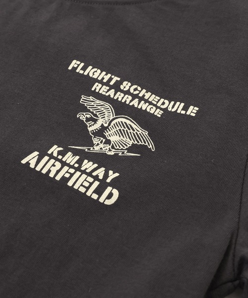 KRIFF MAYER Kid's Collection（クリフメイヤーキッズコレクション）の「【綿100％】楽LUCK-T（ミリタリー）（Tシャツ/カットソー・キッズ・チャコール/イエロー/ブルーグリーン/オフホワイト・160/150/170/140/130/120）」の10枚目の写真