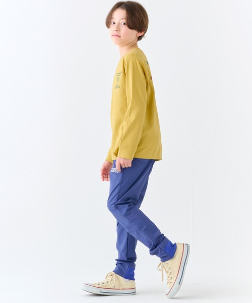 KRIFF MAYER Kid's Collection（クリフメイヤーキッズコレクション）の「【綿100％】楽LUCK-T（ミリタリー）（Tシャツ/カットソー・キッズ・チャコール/イエロー/ブルーグリーン/オフホワイト・160/150/170/140/130/120）」の8枚目の写真