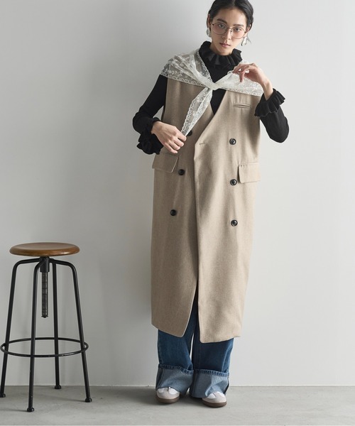 Aライン ブレザーワンピース ダブルブレスト 上品 ロングドレス セール】レース＆シフォンAラインロングワンピース・ドレス