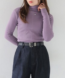 【HER CLOSET】ベーシックリブタートルネックニット BASIC RIB TURTLENECK KNIT