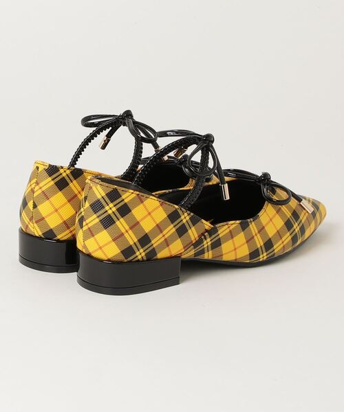 YOSUKE(ヨースケ)の「@@ヨースケYOSUKEウィメンズflat ダブルリボンシューズ4450064(パンプス・レディース・ブラック/ブラック×ブラック/イエロー系その他/アイボリー・M/L/LL/S)」の5枚目の写真