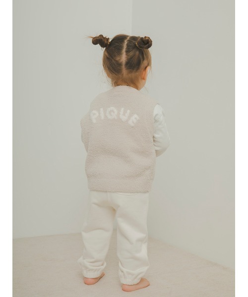 gelato pique(ジェラートピケ)の「【限定カラーあり】【BABY】パウダーベアベスト(その他ベビーウェア・キッズ・ピンク/ベージュ/ブルー・80/70)」の13枚目の写真