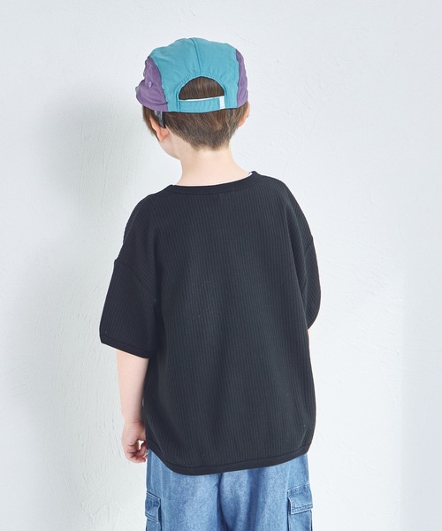 pairmanon(ペアマノン)の「【リンクコーデ】【ふんわりワッフル】バルーンシルエットTシャツ(Tシャツ/カットソー・キッズ・ブラウン系その他/ホワイト系その他/ライトベージュ/グリーン系その他/モカ/ブラック・110/130/90/120/150/100/140)」の13枚目の写真