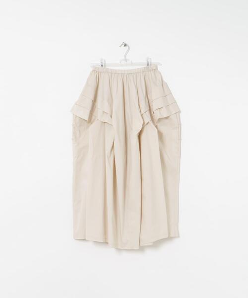 LAATO（ラート）の「free volume skirt（スカート・レディース・オフホワイト/ブラック・FREE）」の12枚目の写真