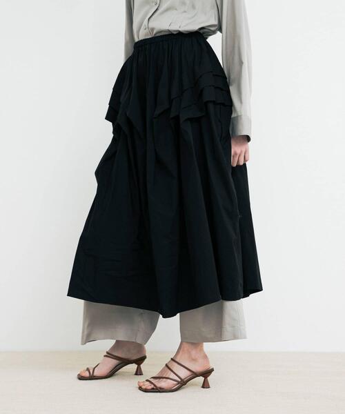 LAATO（ラート）の「free volume skirt（スカート・レディース・オフホワイト/ブラック・FREE）」の20枚目の写真