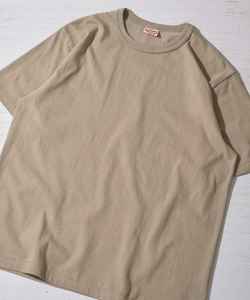 Healthknit（ヘルスニット）の「【Healthknit】TOMPKINS Jersey Crewneck S/S / トンプキン ジャージー クルーネックTシャツ（Tシャツ/カットソー・メンズ・ホワイト×ブラック/ブラック/カーキ/オフホワイト/ミント・MEDIUM/LARGE/X-LARGE）」の4枚目の写真