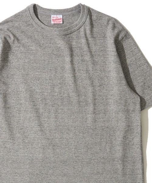 Healthknit(ヘルスニット)の「【Healthknit】TOMPKINS Jersey Crewneck S/S / トンプキン ジャージー クルーネックTシャツ(Tシャツ/カットソー・メンズ・ホワイト×ブラック/ブラック/カーキ/オフホワイト/ミント/ヘザーグレー/ネイビー・MEDIUM/LARGE/X-LARGE)」の4枚目の写真