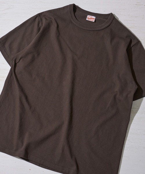 Healthknit（ヘルスニット）の「【Healthknit】TOMPKINS Jersey Crewneck S/S / トンプキン ジャージー クルーネックTシャツ（Tシャツ/カットソー・メンズ・ホワイト×ブラック/ブラック/カーキ/オフホワイト/ミント・MEDIUM/LARGE/X-LARGE）」の3枚目の写真