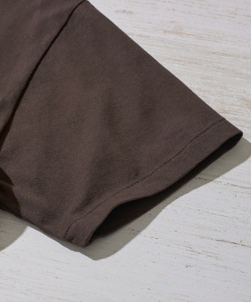 Healthknit（ヘルスニット）の「【Healthknit】TOMPKINS Jersey Crewneck S/S / トンプキン ジャージー クルーネックTシャツ（Tシャツ/カットソー・メンズ・ホワイト×ブラック/ブラック/カーキ/オフホワイト/ミント・MEDIUM/LARGE/X-LARGE）」の7枚目の写真