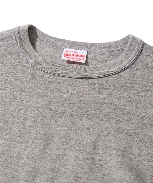 Healthknit(ヘルスニット)の「【Healthknit】TOMPKINS Jersey Crewneck S/S / トンプキン ジャージー クルーネックTシャツ(Tシャツ/カットソー・メンズ・ホワイト×ブラック/ブラック/カーキ/オフホワイト/ミント/ヘザーグレー/ネイビー・MEDIUM/LARGE/X-LARGE)」の20枚目の写真