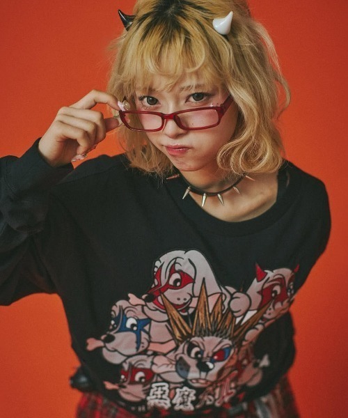 GALFY（ガルフィー）の「A'GEM/9 × .kom 『GALFY/ガルフィー』 小暮スウェット（スウェット・レディース・ブラック/オフホワイト/チャコールグレー・L）」の12枚目の写真