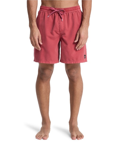 Quiksilver クイックシルバー　ボードショーツレッド チェック柄水着 QUIKSILVER/クイックシルバー 水着 海パン トランクス サーフパンツ