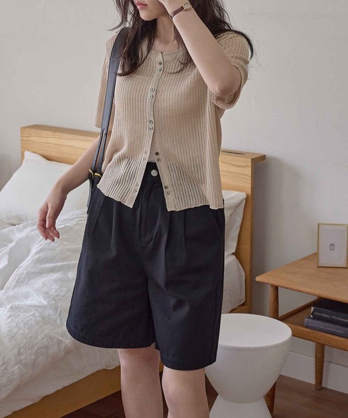 CHAN ME(チャンミ)の「シアーカーディガン(カーディガン/ボレロ・レディース・ベージュ/ブラック/ピンク・MEDIUM/X-LARGE/LARGE)」の7枚目の写真