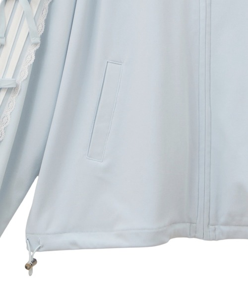 Candy Stripper(キャンディストリッパー)の「RIBBON RIBBON JERSEY ブルゾン(ブルゾン・レディース・グレー/ブラック/ライトピンク/ライトブルー・FREE)」の8枚目の写真