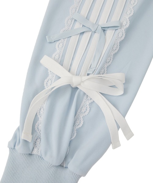 Candy Stripper(キャンディストリッパー)の「RIBBON RIBBON JERSEY ブルゾン(ブルゾン・レディース・グレー/ブラック/ライトピンク/ライトブルー・FREE)」の10枚目の写真