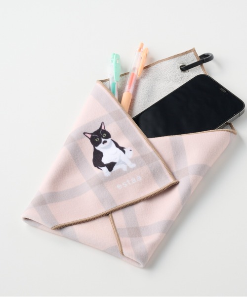 WEB限定】くっつきタオル '猫 ねこ にゃんこ”（ハンカチ/ハンドタオル