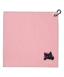 estaa（エスタ）の「【WEB限定】くっつきタオル "猫 ねこ にゃんこ”（ハンカチ/ハンドタオル）」