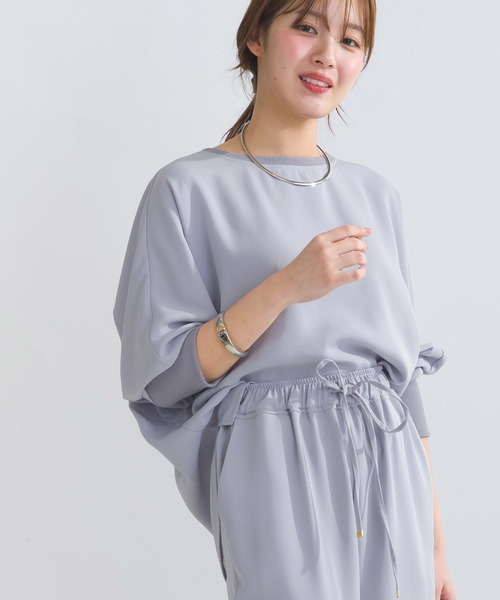 PICCIN(ピッチン)の「【セットアップ可能】ドルマンスリーブプルオーバー(Tシャツ/カットソー・レディース・ブラック/ライトグレー・M)」の11枚目の写真