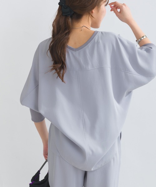 PICCIN(ピッチン)の「【セットアップ可能】ドルマンスリーブプルオーバー(Tシャツ/カットソー・レディース・ブラック/ライトグレー・M)」の12枚目の写真