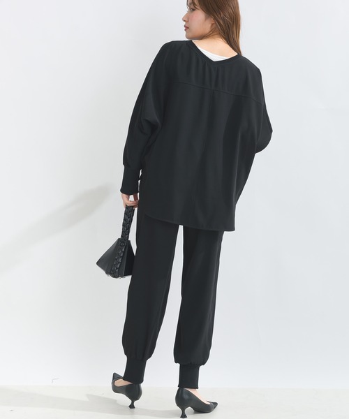 PICCIN(ピッチン)の「【セットアップ可能】ドルマンスリーブプルオーバー(Tシャツ/カットソー・レディース・ブラック/ライトグレー・M)」の15枚目の写真