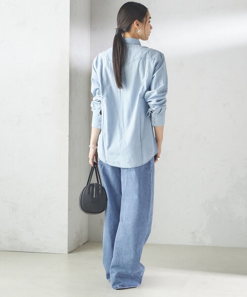 Levi's（リーバイス）の「Levi’s:BARSTOW WESTERNSTANDRAD（シャツ/ブラウス・レディース・ライトブルー・ONE SIZE）」の4枚目の写真