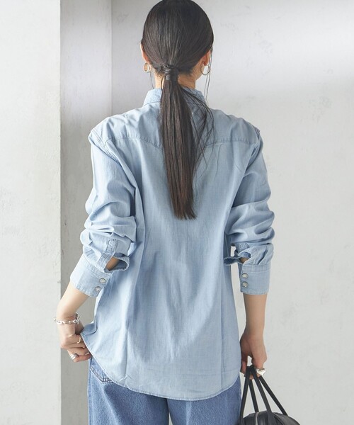 Levi's（リーバイス）の「Levi’s:BARSTOW WESTERNSTANDRAD（シャツ/ブラウス・レディース・ライトブルー・ONE SIZE）」の9枚目の写真