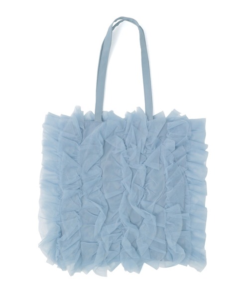 Fashion Letter（ファッションレター）の「チュールフリルトートバッグ（トートバッグ・レディース・イエロー/ブラック/ブルー・FREE）」の12枚目の写真