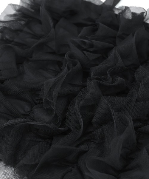 Fashion Letter（ファッションレター）の「チュールフリルトートバッグ（トートバッグ・レディース・イエロー/ブラック/ブルー・FREE）」の5枚目の写真