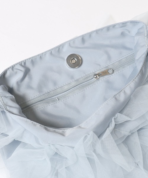 coca（coca）（コカ）の「チュールフリルバッグ（ショルダーバッグ・レディース・ブラック/ライトグレー・ONE SIZE）」の16枚目の写真