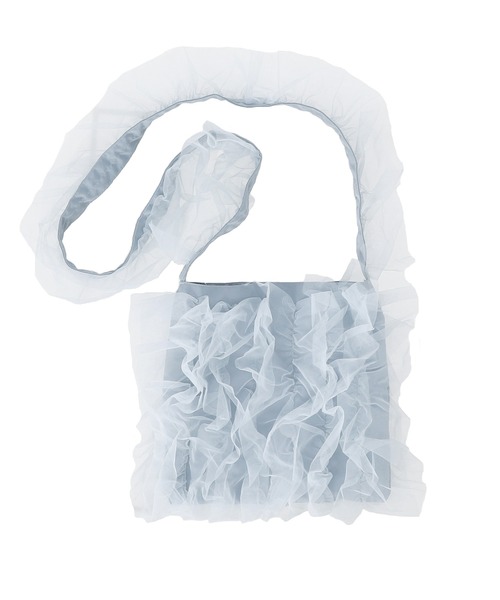 coca（coca）（コカ）の「チュールフリルバッグ（ショルダーバッグ・レディース・ブラック/ライトグレー・ONE SIZE）」の20枚目の写真