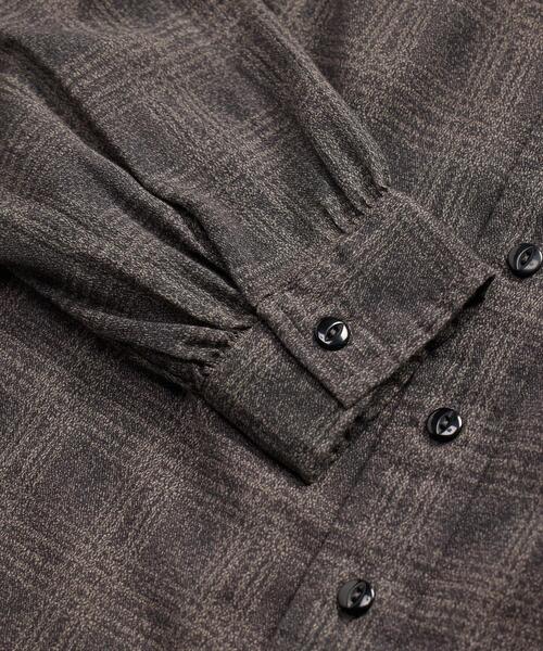 RRL オンブレ チェック クリンクル コットン ブラウス