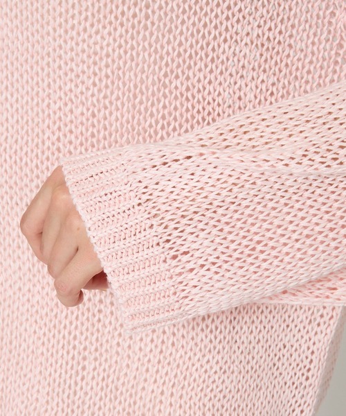 BABYLONE（バビロン）の「2WAYリネンプルオーバー（ニット/セーター・レディース・チャコール/ピンク/ベージュ/ホワイト/ライトブルー・フリー）」の18枚目の写真