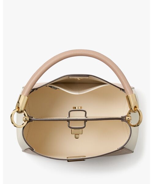 kate spade new york(ケイトスペード ニューヨーク)の「フィービー カラーブロック トップ ハンドル サッチェル(ハンドバッグ・レディース・ブラウン・ONESIZE)」の3枚目の写真