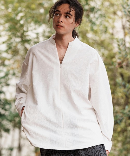オオタシャツ　プルオーバー BASIC] Oxford L/S Oversized B.D Pullover Shirt – Graphpaper