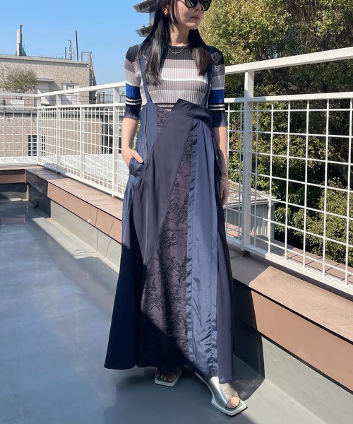 AULA AILA（アウラ アイラ）別注2WAYLACE MIX JUMPER SKIRT | B 