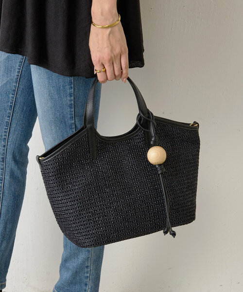 セール】《russet×BEARDSLEY》カゴ2wayトートバッグ（トート
