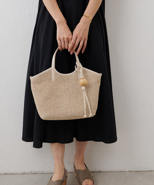 セール】《russet×BEARDSLEY》カゴ2wayトートバッグ（トート