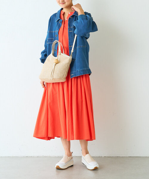 BEARDSLEY(ビアズリー)の「《russet×BEARDSLEY》カゴ2wayトートバッグ(トートバッグ・レディース・アイボリー/ブラック・SMALL)」の18枚目の写真