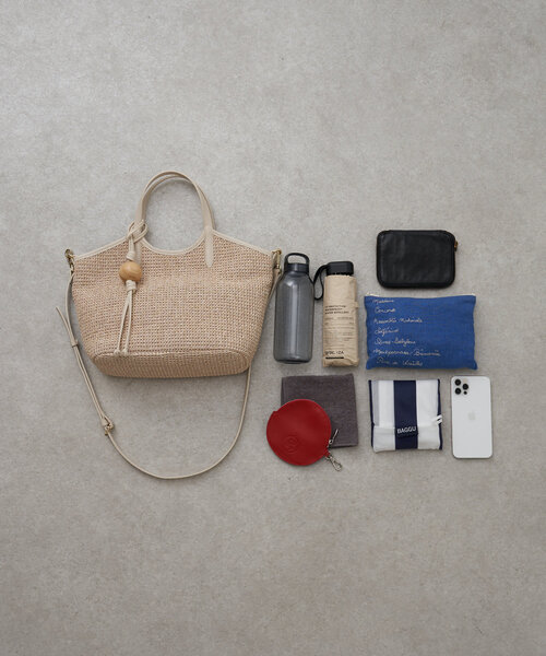 BEARDSLEY(ビアズリー)の「《russet×BEARDSLEY》カゴ2wayトートバッグ(トートバッグ・レディース・アイボリー/ブラック・SMALL)」の20枚目の写真