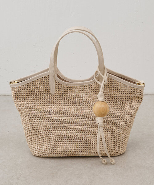 BEARDSLEY(ビアズリー)の「《russet×BEARDSLEY》カゴ2wayトートバッグ(トートバッグ・レディース・アイボリー/ブラック・SMALL)」の21枚目の写真