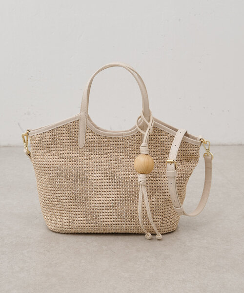 セール】《russet×BEARDSLEY》カゴ2wayトートバッグ（トート